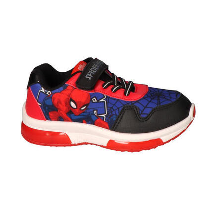 Zapatillas Deportivas con Luces Suela PVC Spiderman Azul y Rojo