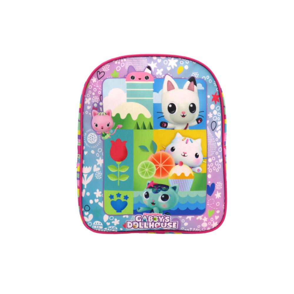 Rucsac 30x24x10 cm, bretele ajustabile si intarite, Gabby's Dollhouse