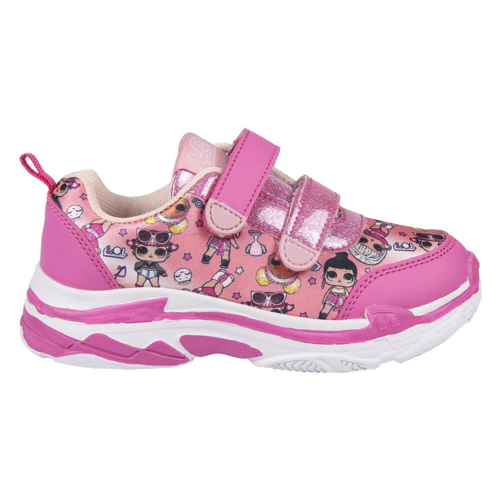 Zapatillas Niña - Velcro y brillantina - LOL Surprise Rosa 2/3