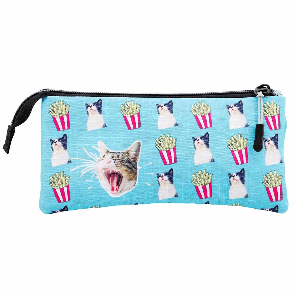 Portatodo - Deporte - Unisex - Triple bordado - Angry Cat - Azul 3/3