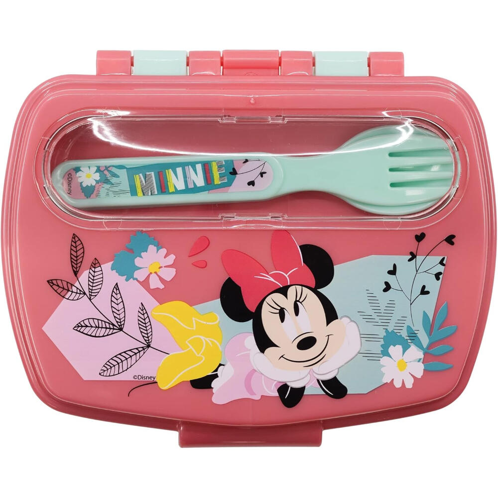 Sandwichera Rectangular Con Cubiertos Minnie Mouse Being More Minnie 2/3