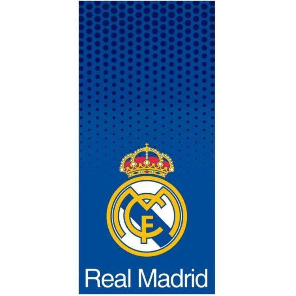 Toalla de Algodón Real Madrid Puntos Azul Marino 150x75 3/3
