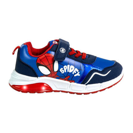 Zapatillas Deportivas con Luces Spiderman Spidey Azul Marino y Rojo Niño