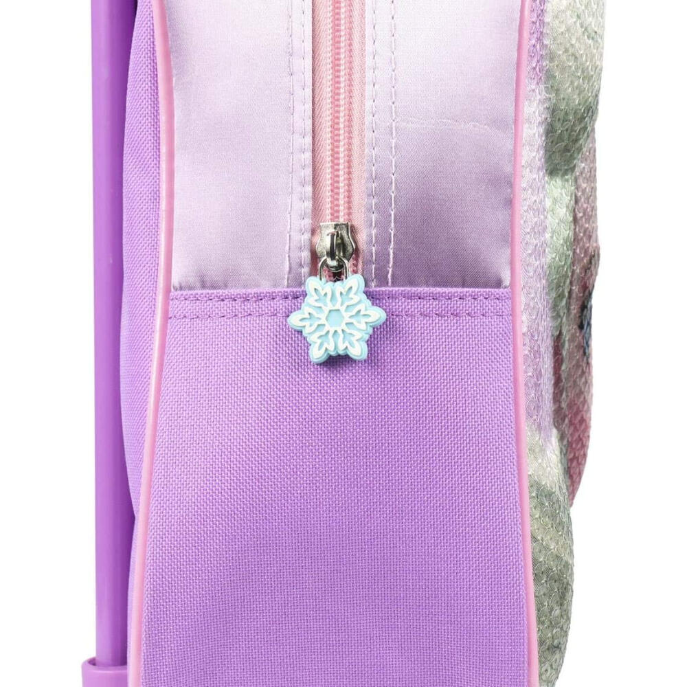 Mochila Trolley con ruedas Guardería Frozen Elsa 3D 3/3