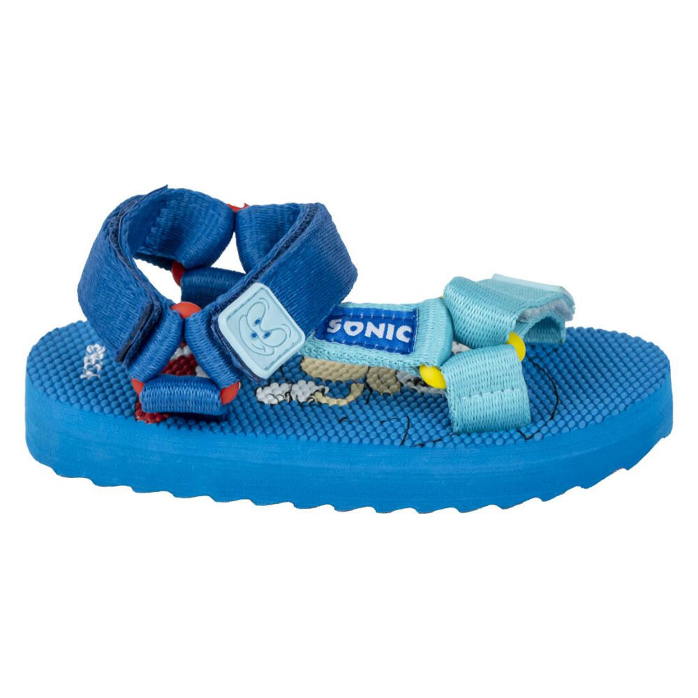 Sandalias Casual Velcro Sonic Azules Niño 1/3