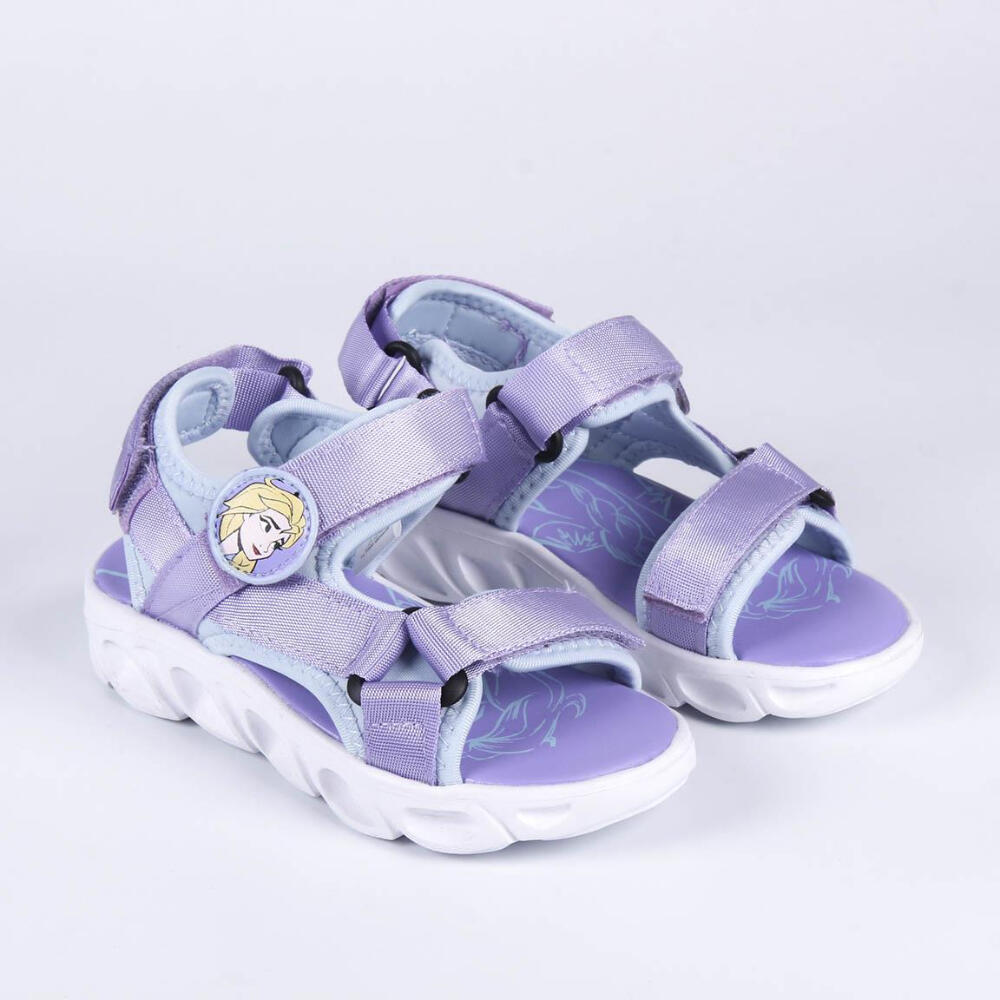 Sandalias con Velcro Frozen Lilas Niña 3/3