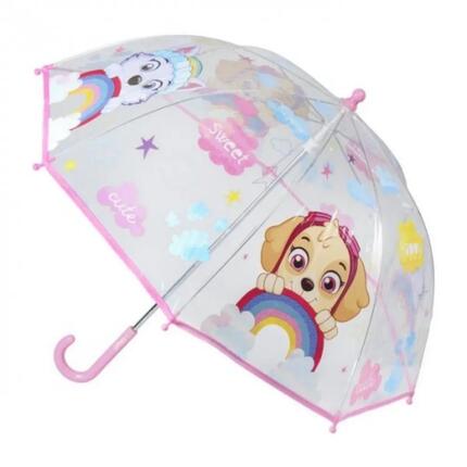Parapluie manuel transparent Pat' Patrouille Skye