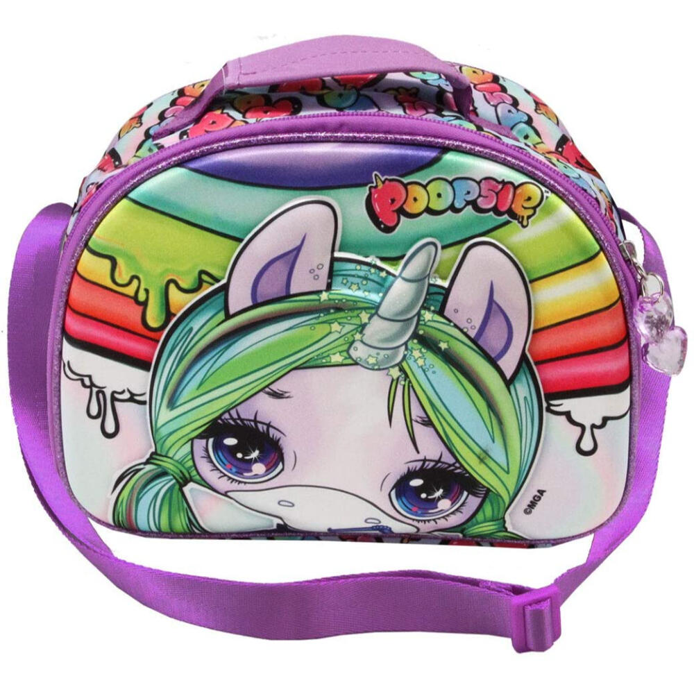 Bolsa Portaalimentos 3D Con Correa Bandolera Poopsie Rainbow 2/3
