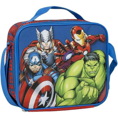 Bolsa Portaalimentos 3D Con Correa Bandolera Avengers Force Marvel