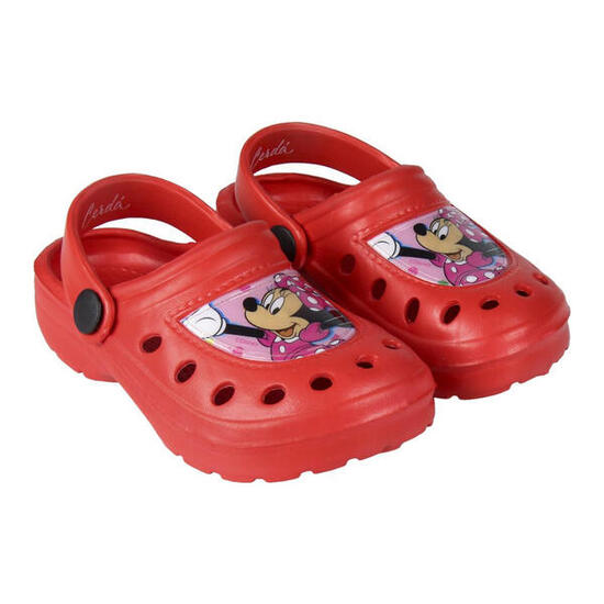 Zuecos Clogs Minnie Mouse Rojo