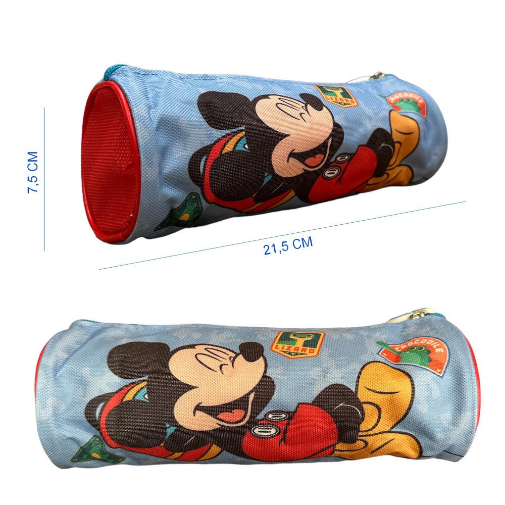 Set Vuelta al Cole Mickey Mouse Mochila Guardería Saco Merienda y Estuche 3/3
