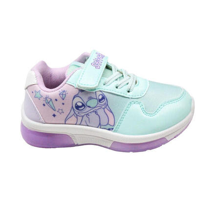 Zapatillas Deportivas con Luces Suela PVC Stitch Turquesa y Lila