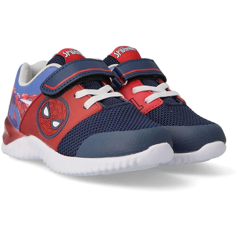 Zapatillas Deportivas Con Luces Led Spiderman Niño Azul Marino 2/3
