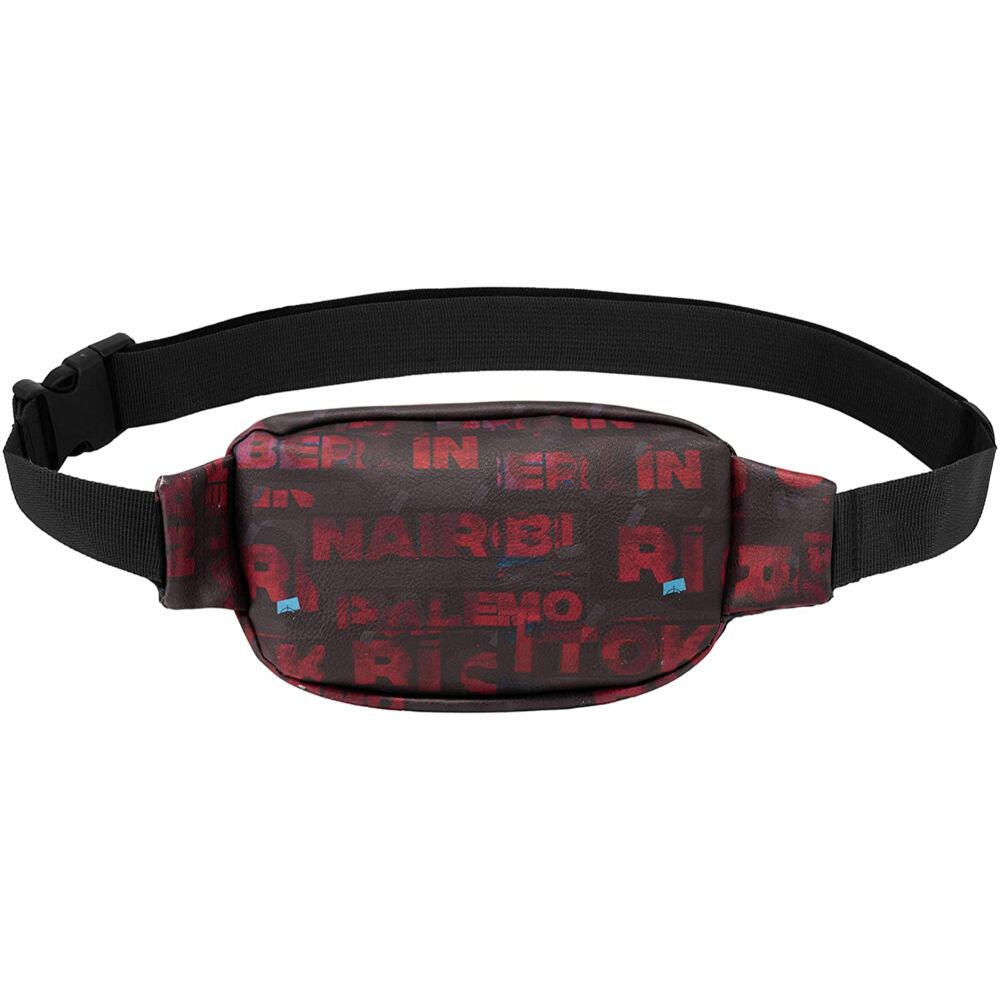 Riñonera - Deportivo - Unisex - La Casa de Papel - Negro/Rojo 2/3