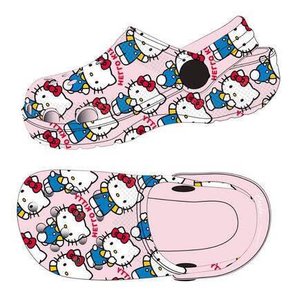 Zuecos Clogs Premium Hello Kitty Rosa Niña