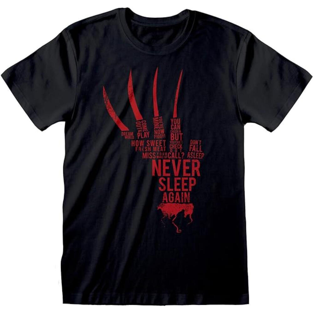 Camiseta, Hombre, Estampada, Pesadilla Elm St, Negro/Multicolor 2/3