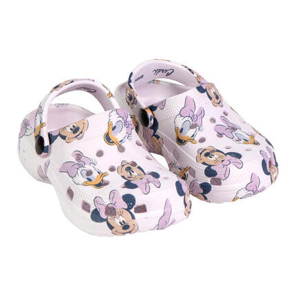 Zuecos Clogs Premium Minnie Mouse y Daisy Rosa Niña