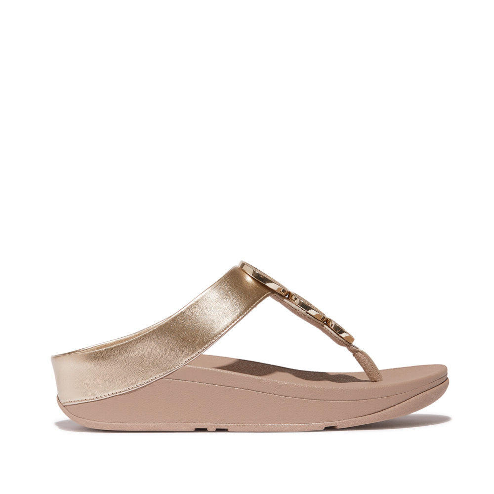 FIT FLOP Halo Bead-circle Womens Poolside Slip On Toe Post Sandals