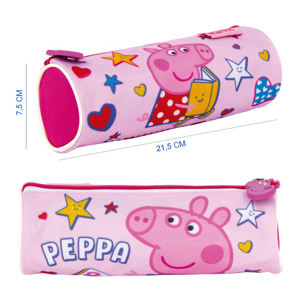 Set Vuelta al Cole Peppa Pig Mochila Guardería Saco Merienda y Estuche 3/3