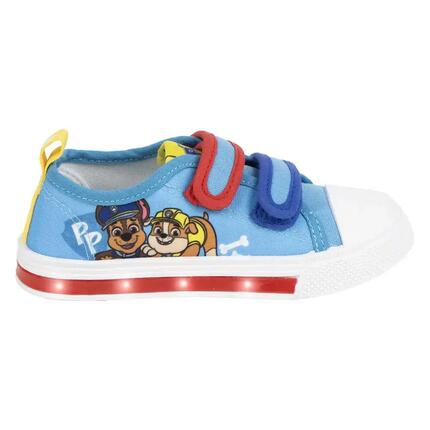 Zapatillas de Loneta con Luces Suela PVC Patrulla Canina Azul