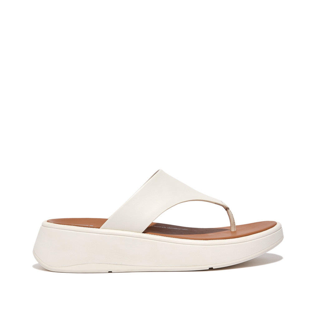 FIT FLOP F-mode Leather Flatform Womens Poolside Slip On Toe Post Sandals