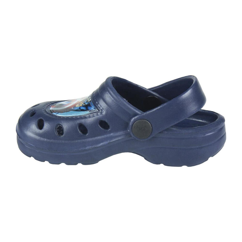 Zuecos Clogs Capitán América Azul Oscuro 3/3