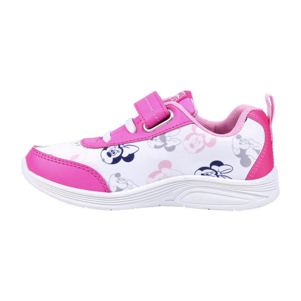 Zapatillas Deportivas Con Luces Minnie Mouse Happy Niña Rosas Estampadas 2/3