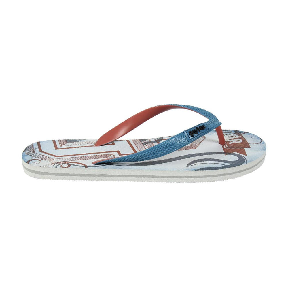Chanclas - Sportswear - Hombre - Estampadas, con relieve - Gris/Blanco/Rojo 2/3