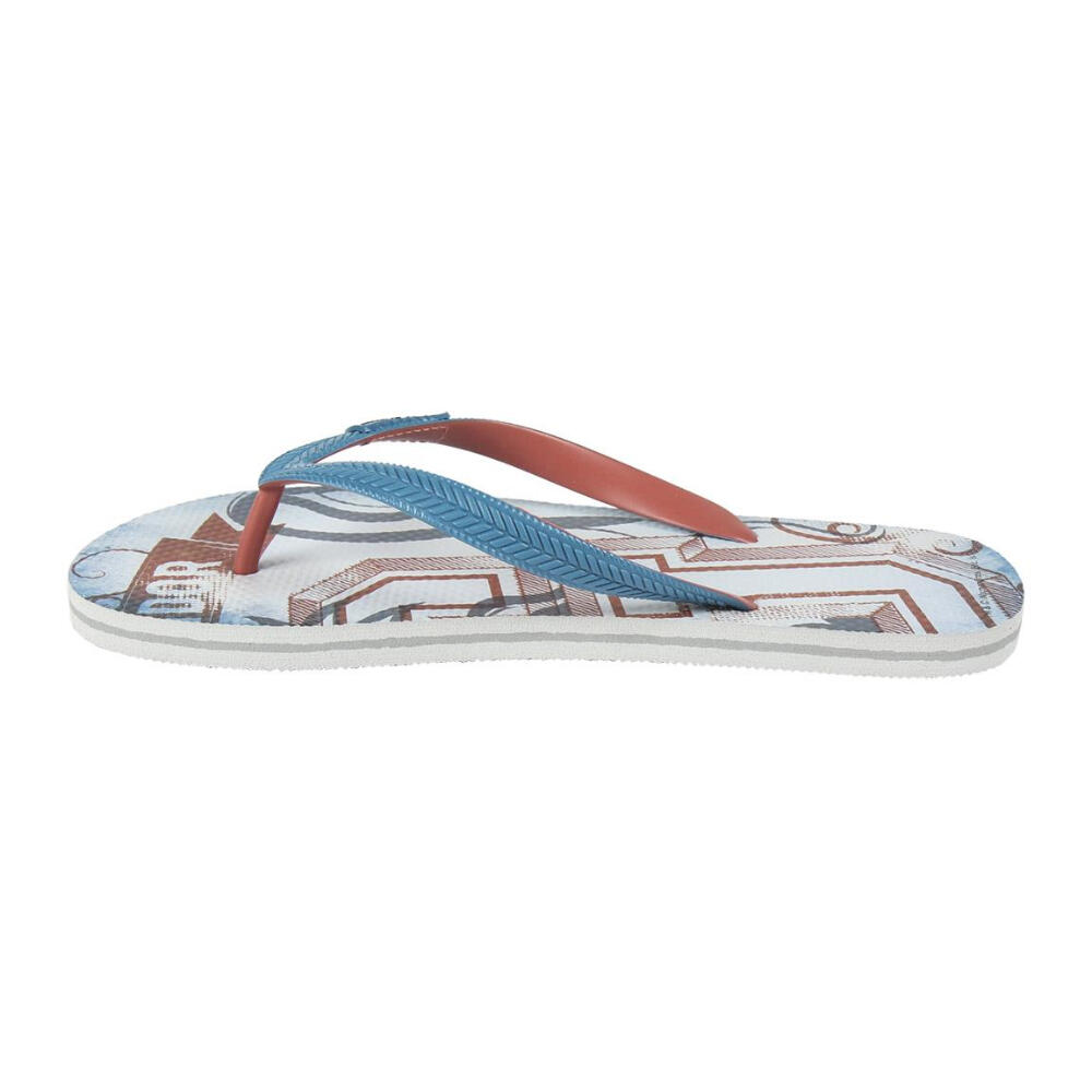 Chanclas - Sportswear - Hombre - Estampadas, con relieve - Gris/Blanco/Rojo 3/3