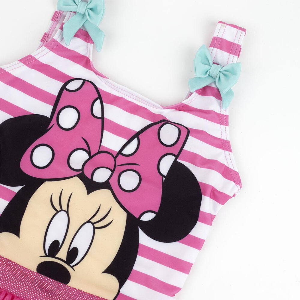 Bañador Minnie Mouse Niña a Rayas con Tutú 3/3