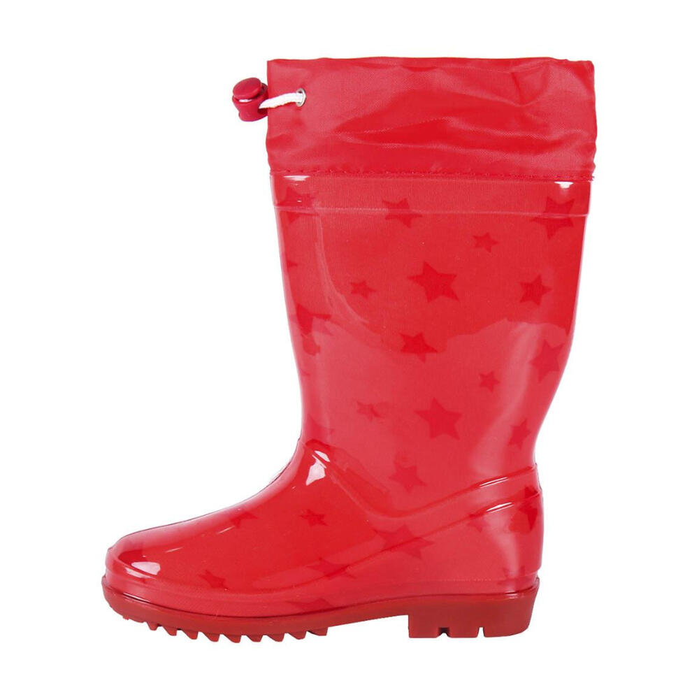 Botas de Agua Minnie Mouse Rojas Estrellas Niña 2/3