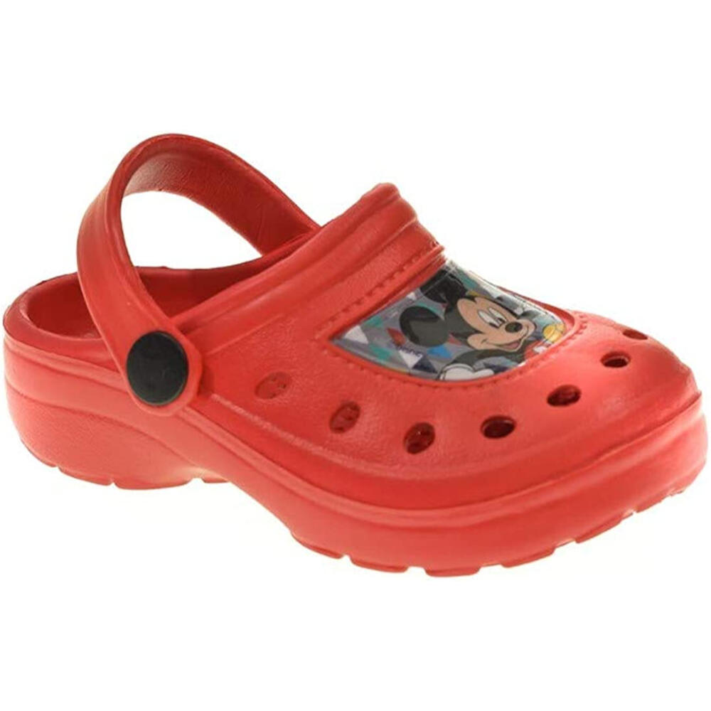 Zuecos Clogs Mickey Mouse Rojos 3/3
