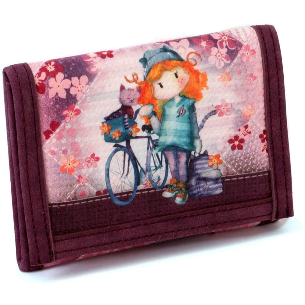 Cartera - Sportswear - Mujer - Compacta estampada Ninette Bicycle - Burdeos 3/3