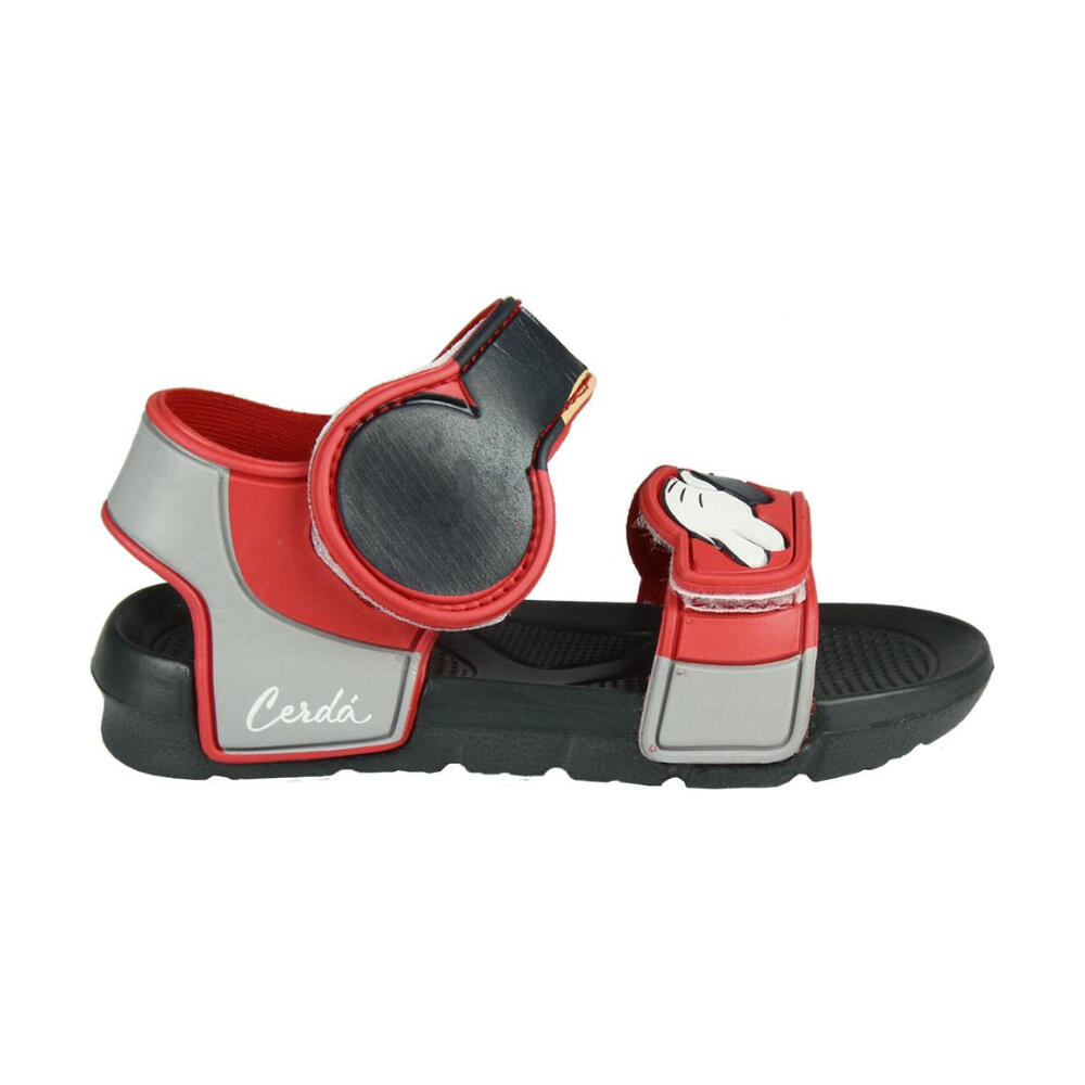 Sandalias Mickey Mouse Niño Goma Rojas 2/3