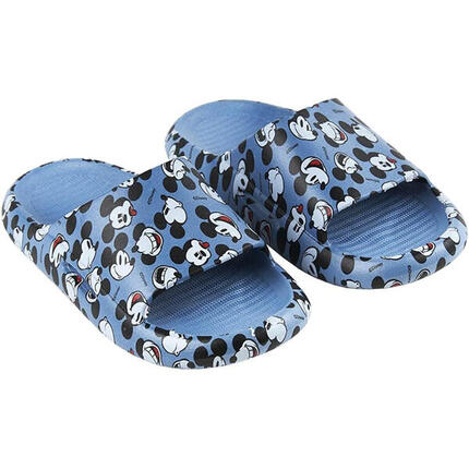 Chanclas Pala Mickey Mouse Azul Estampadas Niño