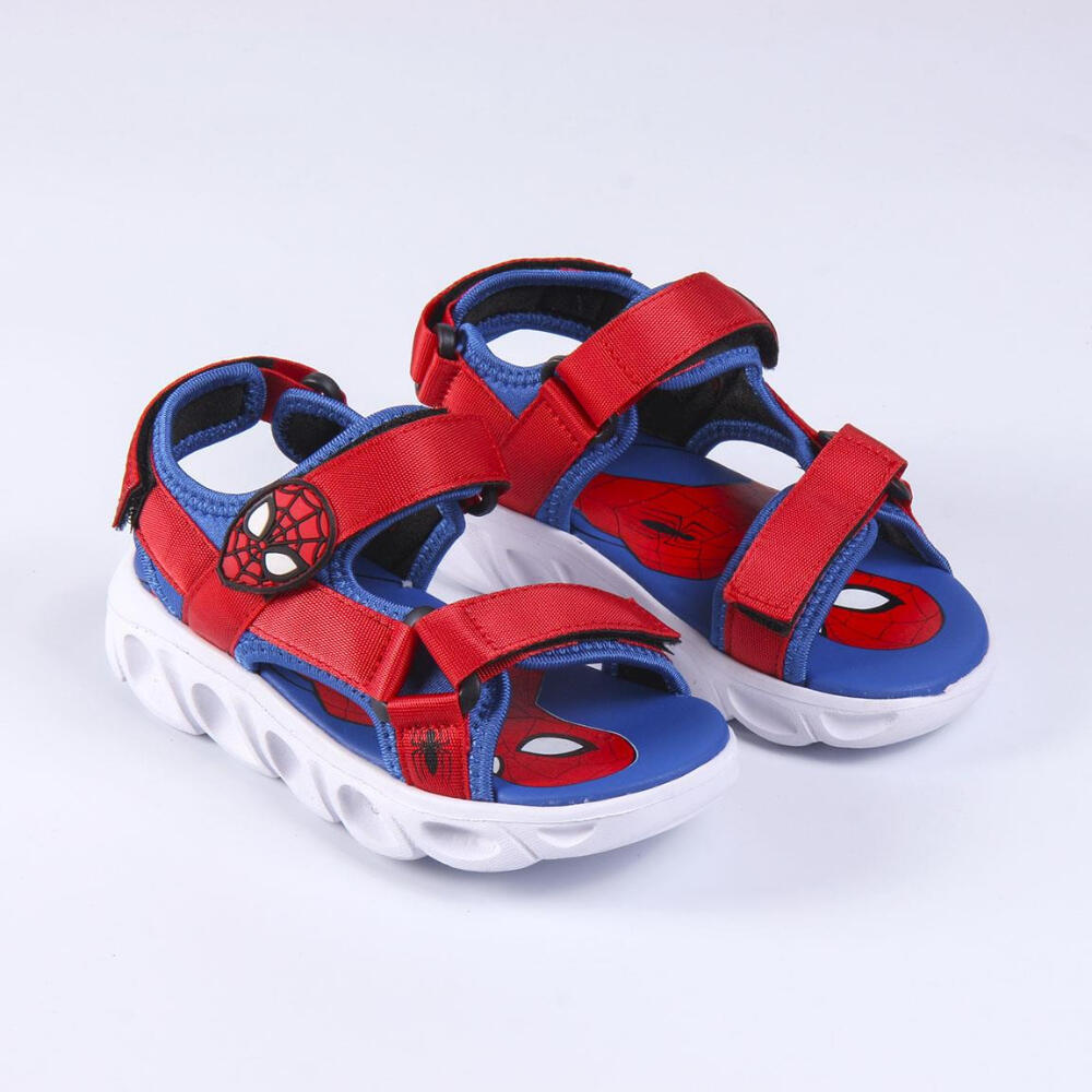 Sandalias con Velcro Spiderman Azules y Rojas Niño 3/3