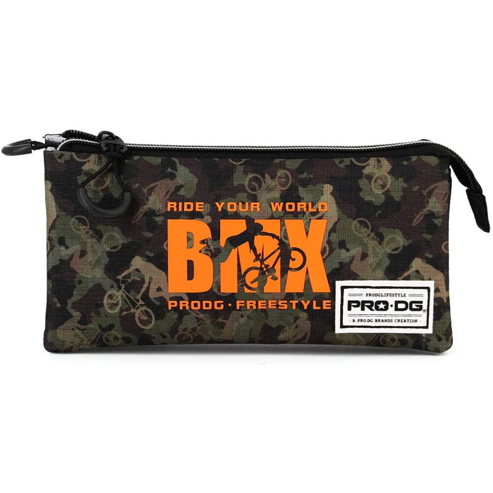 Estuche portatodo - 3 comp., cremallera - Bikeage - Verde 2/3