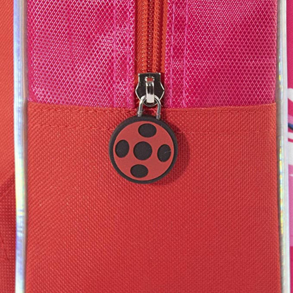 Mochila guardería - Unisex - 3D Ladybug, acolchada - Fucsia 3/3