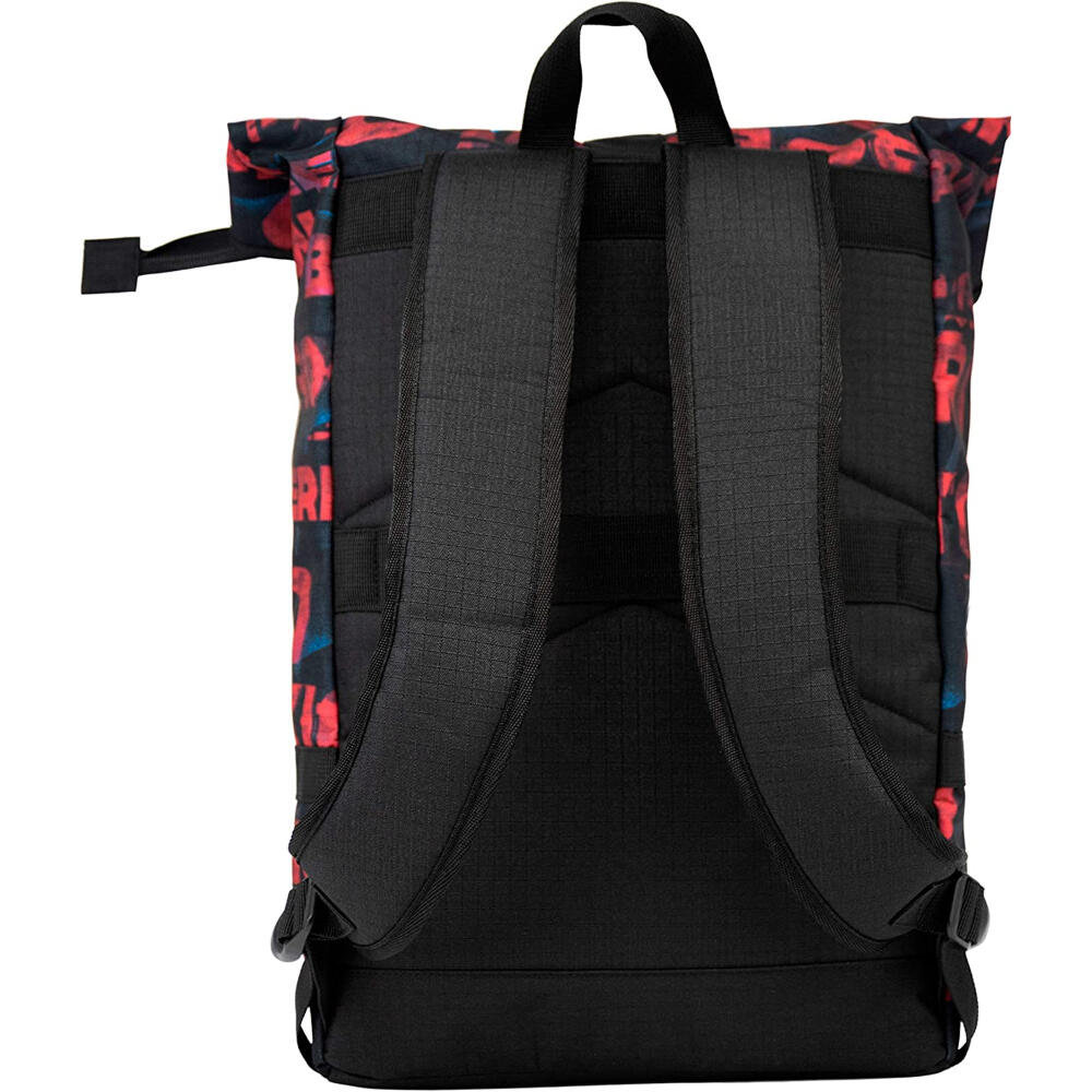 Mochila - Casual - Unisex - Flap La Casa de Papel Cities - Negro/rojo 3/3