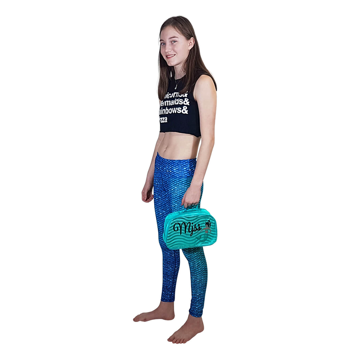 Necessaire da toilette borsa trasporto di coda e bikini impermeabile sirena 5/5