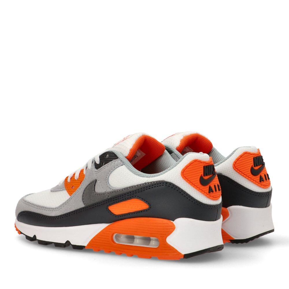 Nike Air Max 90 Summit White Safety Orange Dark Smoke Grey Smoke Grey 4/6