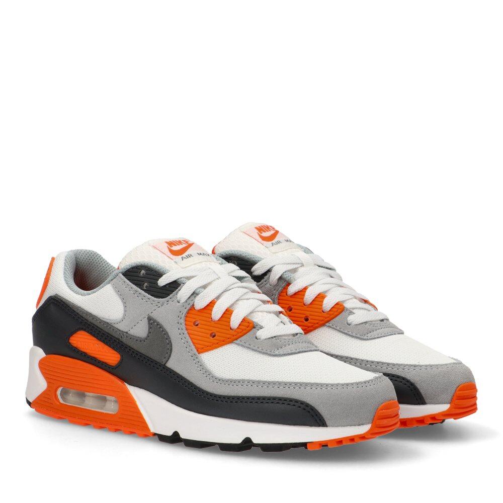 Nike Air Max 90 Summit White Safety Orange Dark Smoke Grey Smoke Grey 2/6