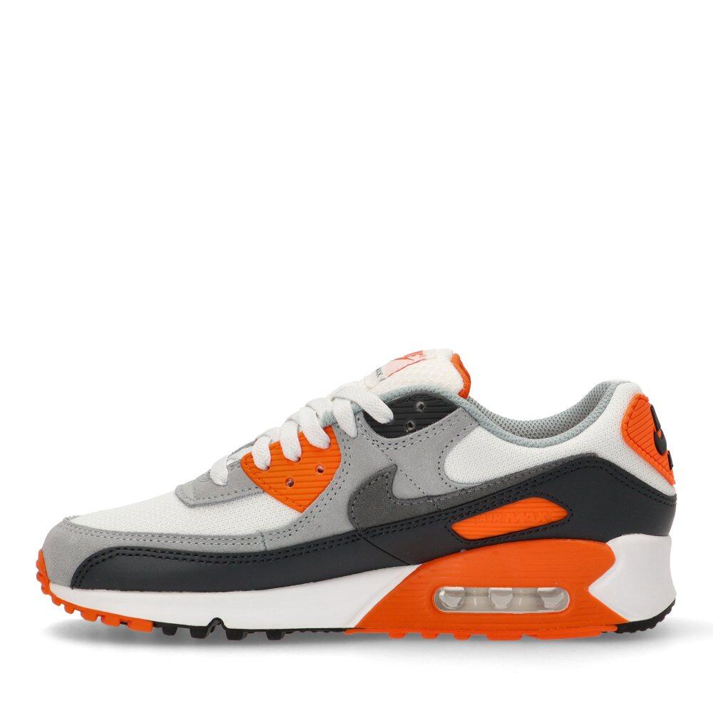 Nike Air Max 90 Summit White Safety Orange Dark Smoke Grey Smoke Grey 3/6