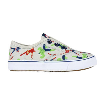 Zapatillas De Loneta Tipo Vans Avengers Niño Grises
