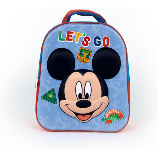 Mochila Guardería 3D Mickey Mouse Let´s Go