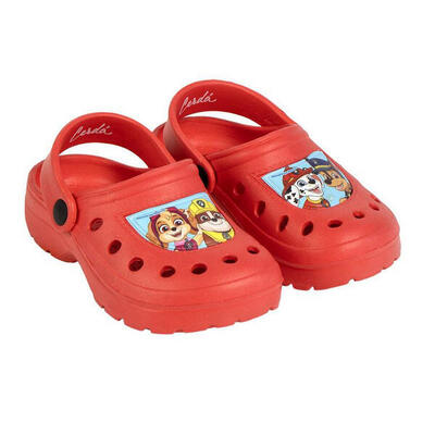 Zuecos Clogs Patrulla Canina Happy Rojo Niño