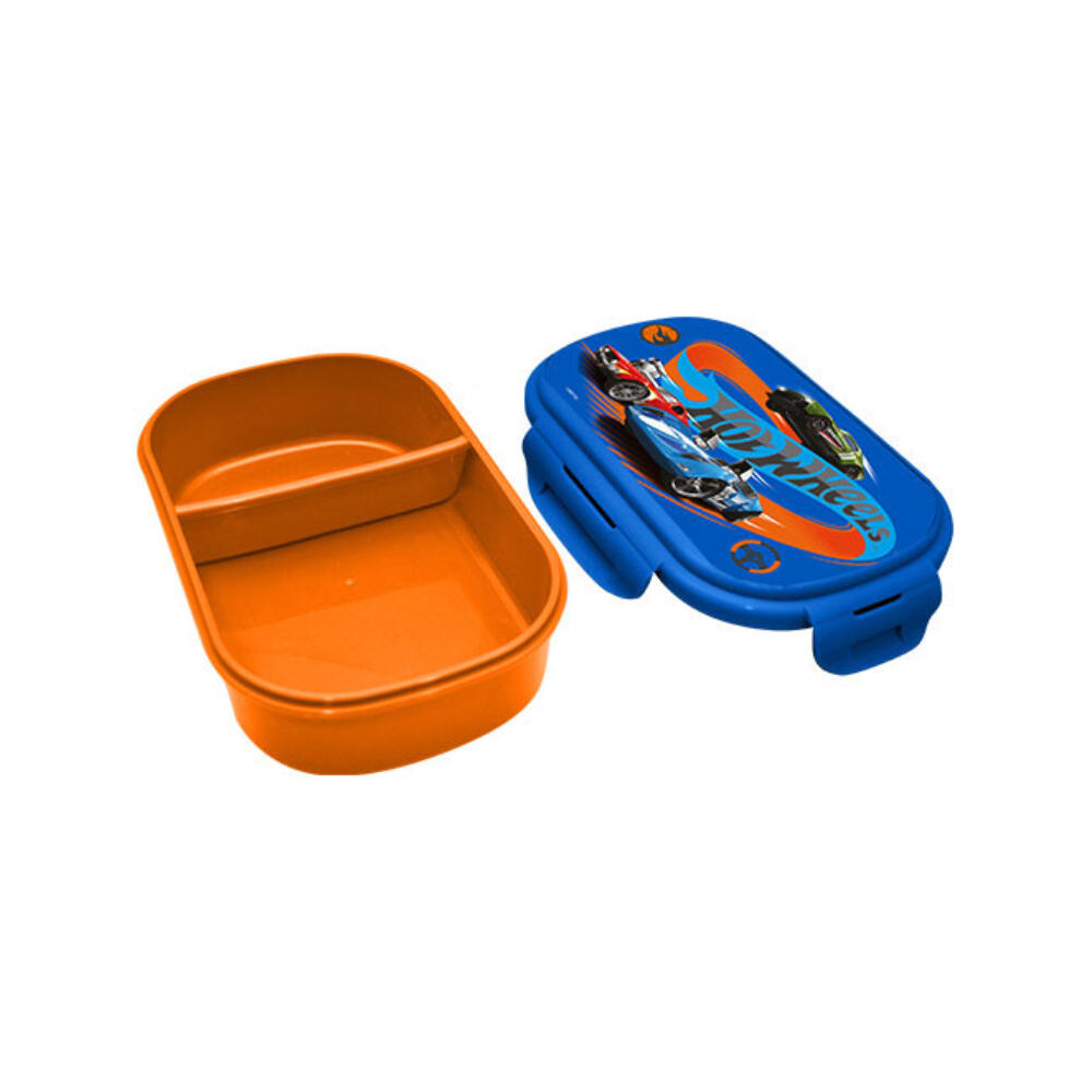 Sandwichera Compartimentos con Tenedor Hot Wheels 2/3