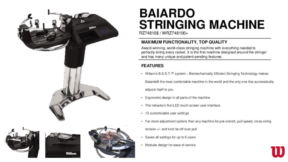 Machine à corder Baiardo 4/4