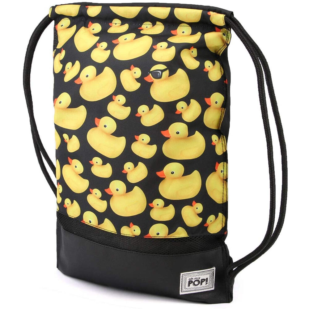 Gymsack - Deportiva - Unisex - Cordón bordado - Quak - Negro 3/3