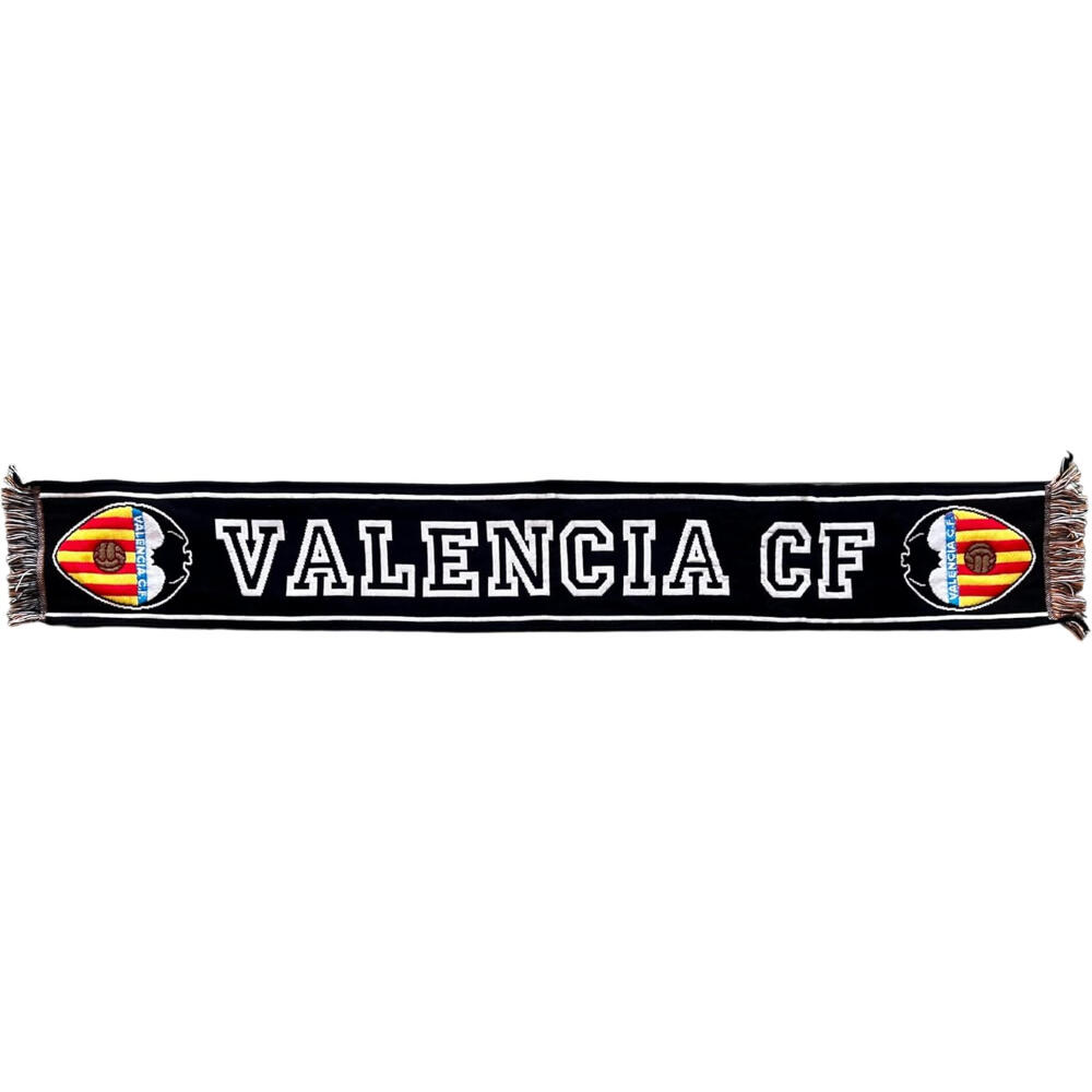Bufanda Valencia CF Retro Negra Letras Negras 3/3